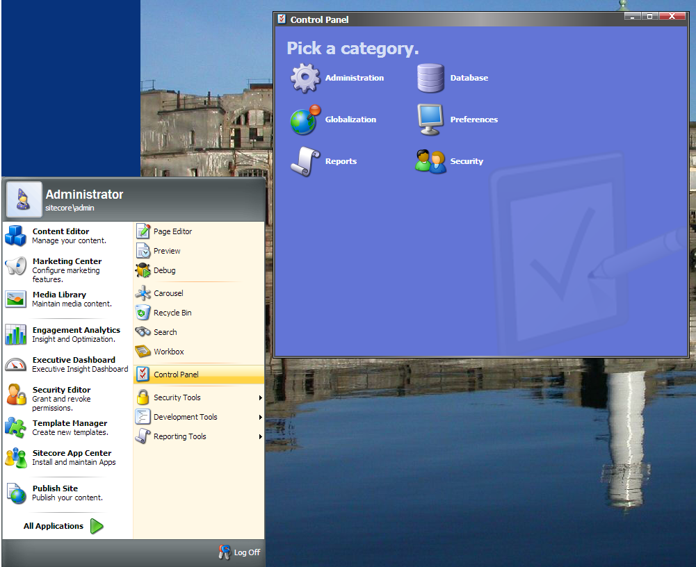 Sitecore Control Panel